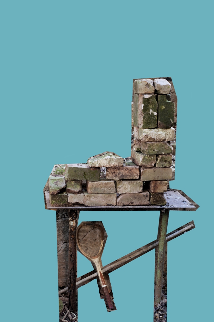 מבנה לאבנים בטורקיז,2014 ,הדפסת דיו 34על52